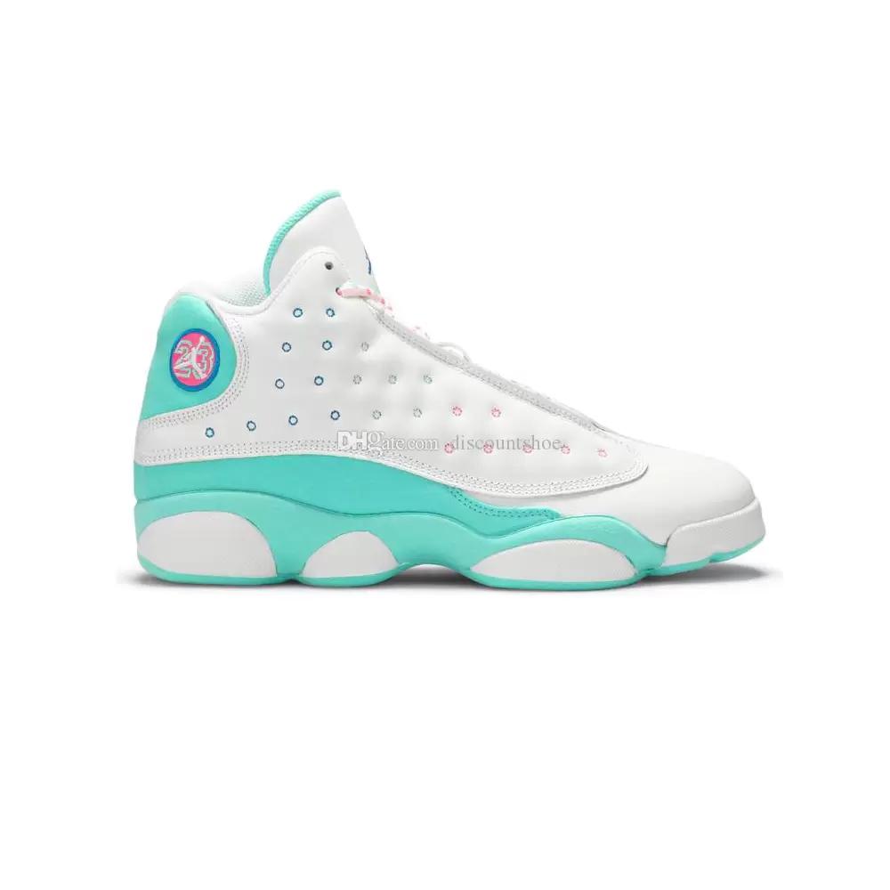 

jumpman 13 GS Aurora Green Basketball Shoes 13s Women Sneakers High quality SKU:439358 100 (Delivery within 24 hours), Flint