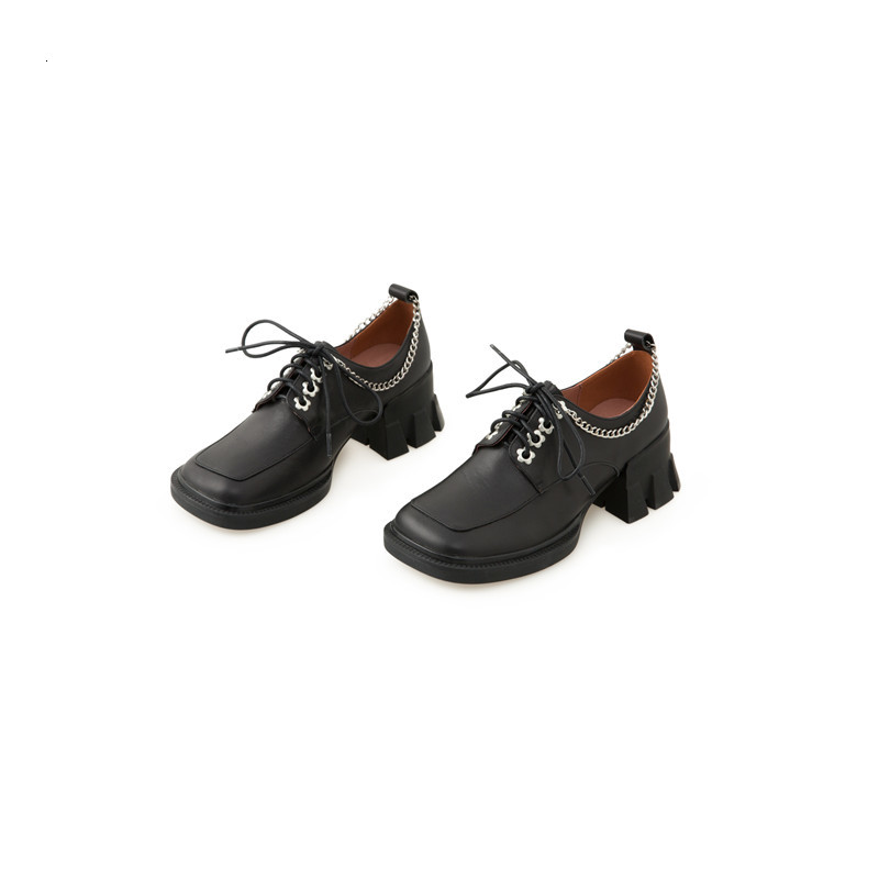 

2021 New Size Large 33-43 Female Fashion Rents Above Toe Foot Unique Autumn Shoes 5D40, Black