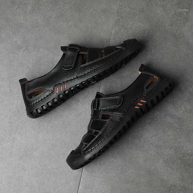 

sandalsslippers sandali romanas heren vietnam sport 2020 size de work playa masculino summer men sandals 2020 homme sandalet1, Black