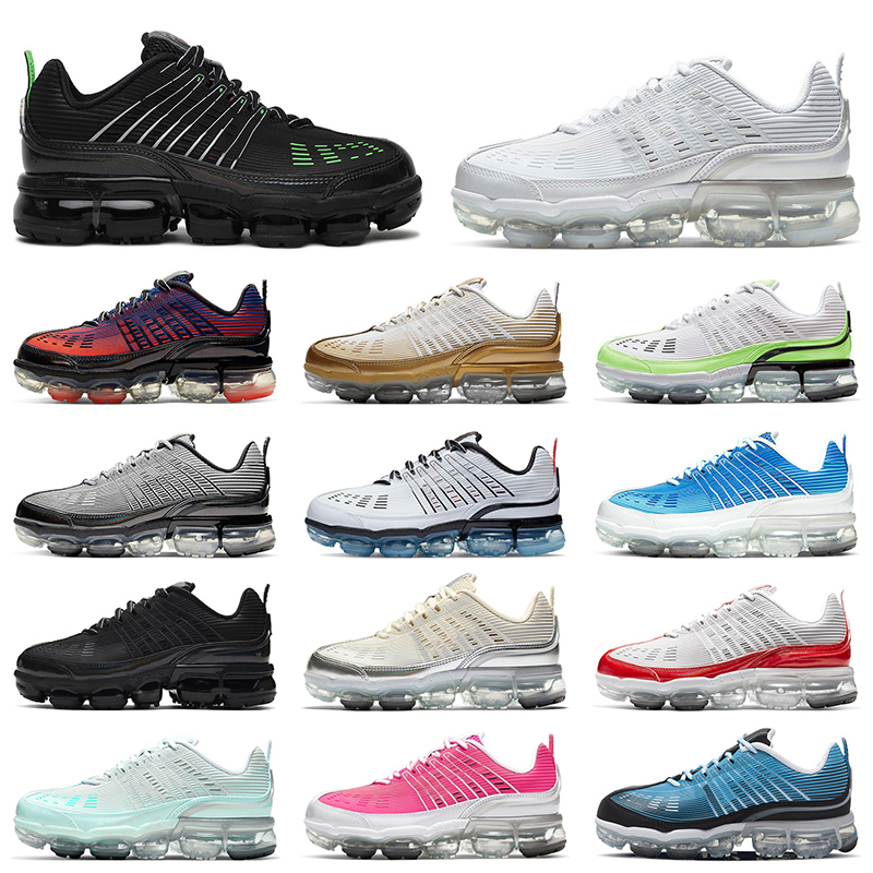 

Top Quality Knit 360 shoes Black Volt men women runing shoes Triple White University Red Green Blue 360s Hyper Pink mens trainers sports sneakers, #1 black volt 36-45