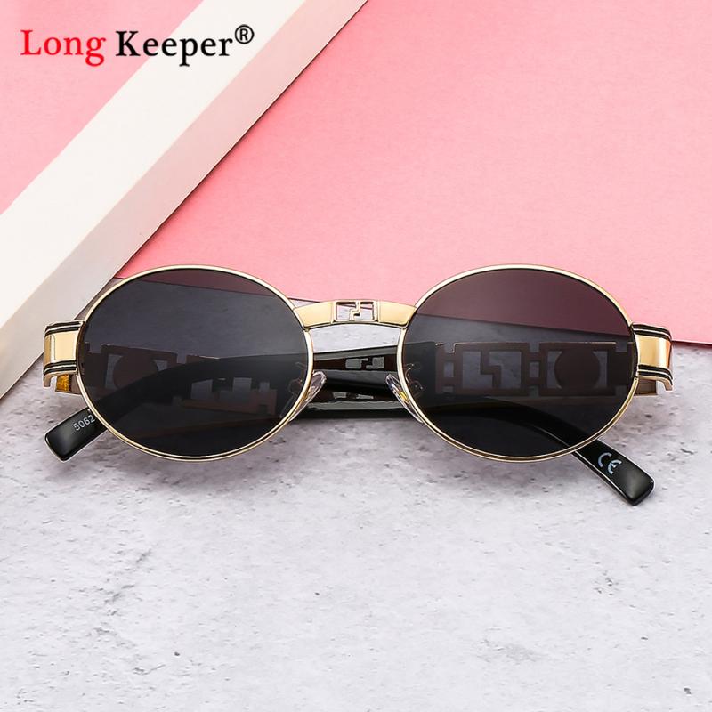 

Sunglasses Classic Men's Steampunk Brand Designer Vintage Round Metal Frame Sun Glasses High Quality Small Gafas De Sol UV400