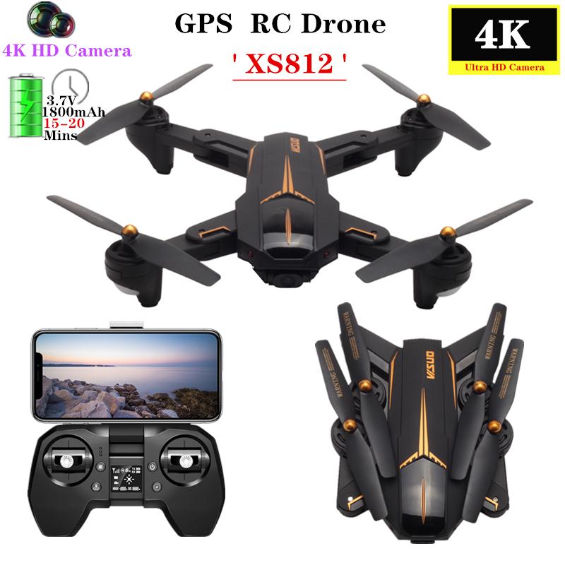 

VISUO XS812 RC GPS Drone with 4K HD Camera 5G WIFI Altitude Hold RC Drone GPS Quadcopter Helicopter VS SG900-S SJRC Z5 Dron