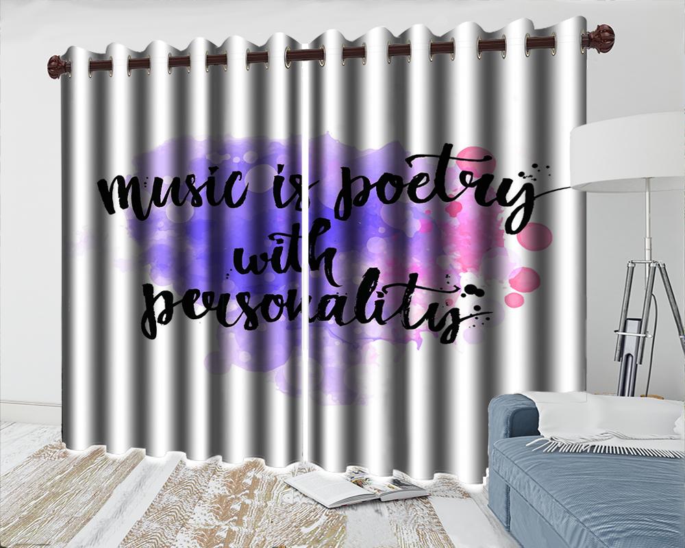 

Child Bedroom Blackout 3d Curtain Romantic Letter Curtain Luxury 3d Curtains for Modern Interior Window Decoration, As pic