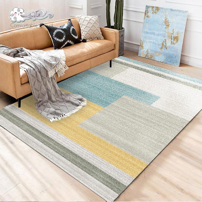 

Geometry Art Office Carpets Waterproof Floor Rug For Living Room Modern Printing Geometric Mat For Bedroom Home Decoration1, Style4