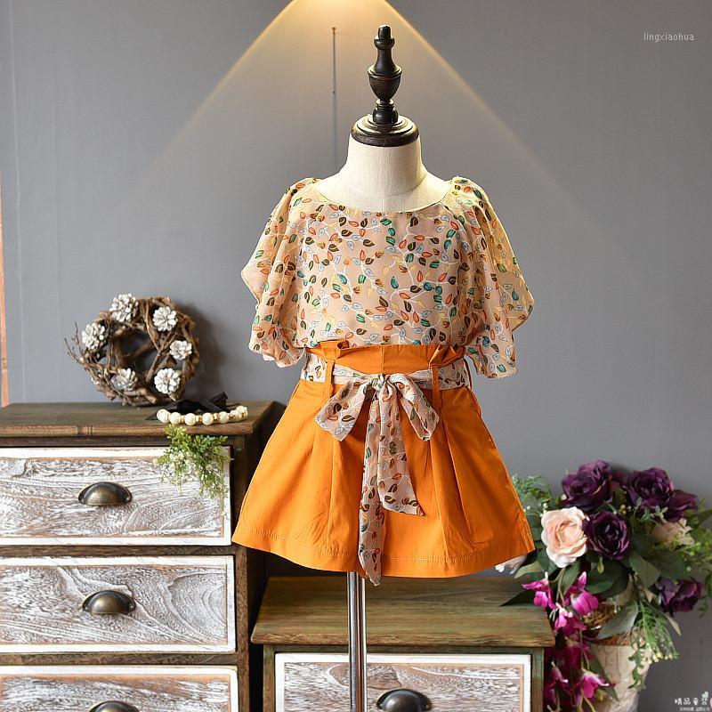 

Girls Clothes 2PCS Kids Sets For Girls Outfits T-shirt Tops+Short Pants Clothes Set Summer Toddler Kids Baby Casual Clothing Set1, As shown