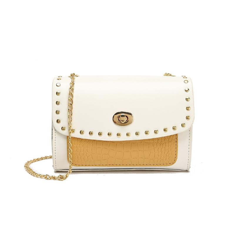 

Mini Pu Leather Schoulder Bags Woman's Crossbody Chain Bag Fashion Tas Messenger Female Coins Purses Bolsa Feminina #SRN, Black