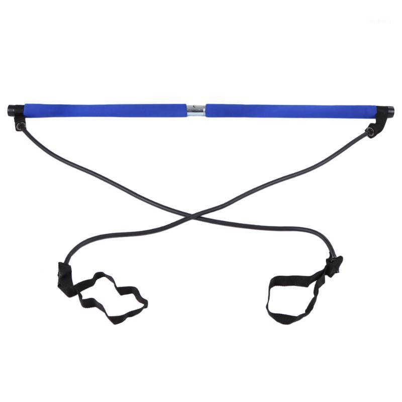 

Fitness Yoga Pilates Bar Kit Resistance Band Yoga Exercise Foot Loop Toning Bar Sport Home for Stretch Twisting Sit-Up1