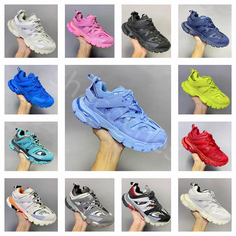 

Luxury brand Designer Men Women Running Shoes Track 3 3.0 Triple white black Sneakers Tess.s. Gomma leather Trainer Nylon Printed Platform trainers balenciagas, 10