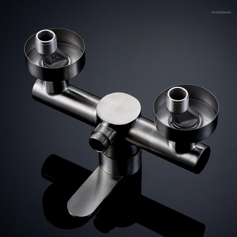 

Bathroom Bathtub Hot and Cold Shower Faucet Valve Mixer Wall-Mounted Stainless Steel Washbasin Faucet1