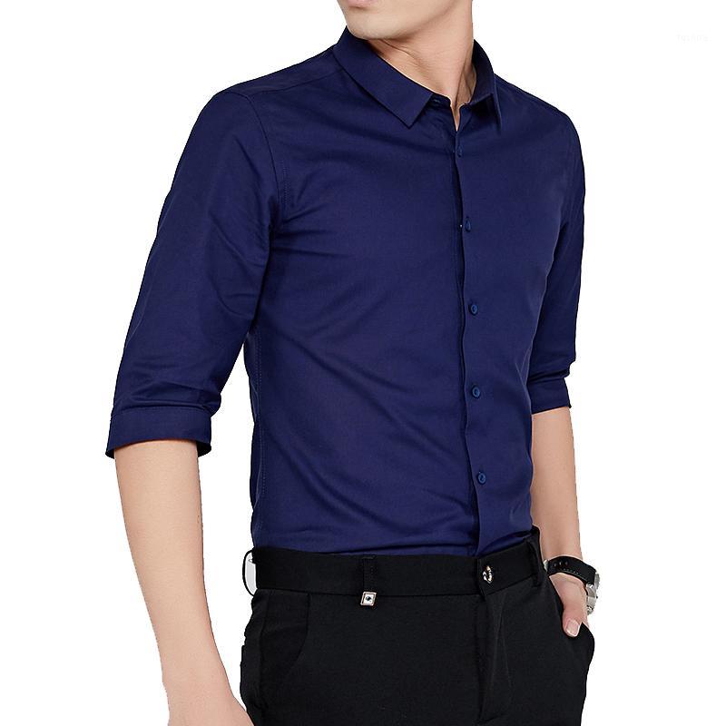 

New Summer Fashion Men Formal Short Sleeve Shirts Casual Work Half Sleeve wedding Dress Shirt Male Blouse Social Tuxedo Shirts1, Gray