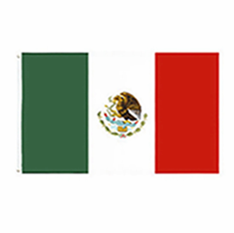 

90*150cm Mexican Flag Wholesale Direct Factory Ready To Ship 3x5 Fts 90x150cm Mexicanos Mexican flag of Mexico EEA2093