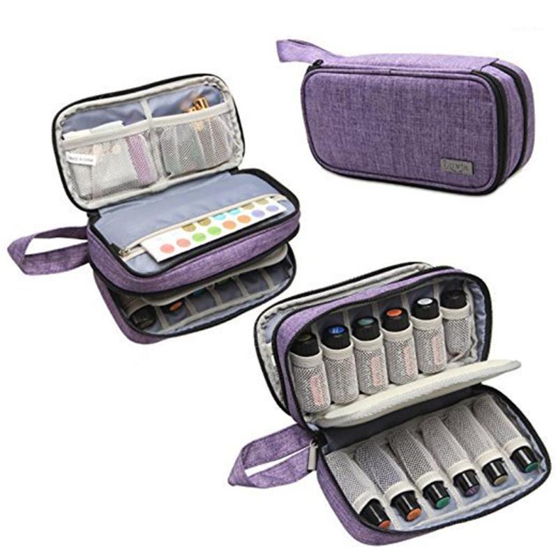 

Essential Oil Carrying Case 12 Bottles Essential Oil Storage Bag For 5ml-15ml , Roller Bottles Shockproof And Dropproof1