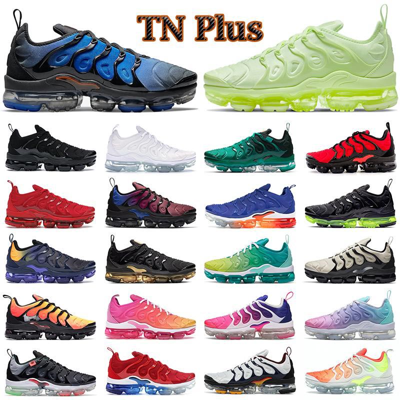 

2022 TN plus men women running shoes trainers Barely Volt Fireberry Triple Black Worldwide Hyper Violet Bred Coastal Blue mens outdoor sneakers, 19