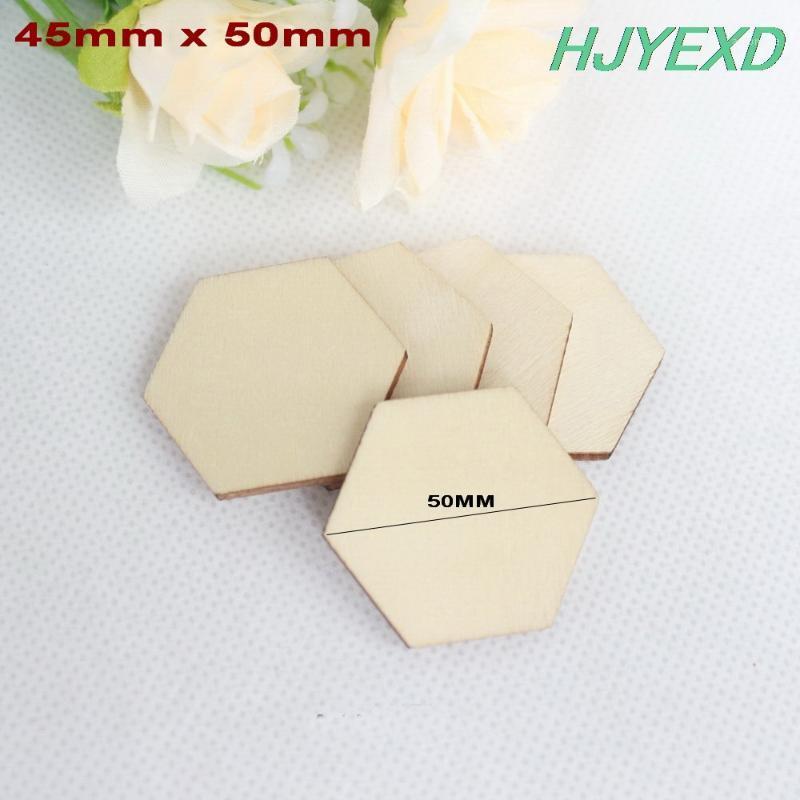 

30MM/35mm /50mm/60mm/80mm Cutout Unfinished wood hexagon Brooches (No pin) rustic favor Party Suppliers -CT11211