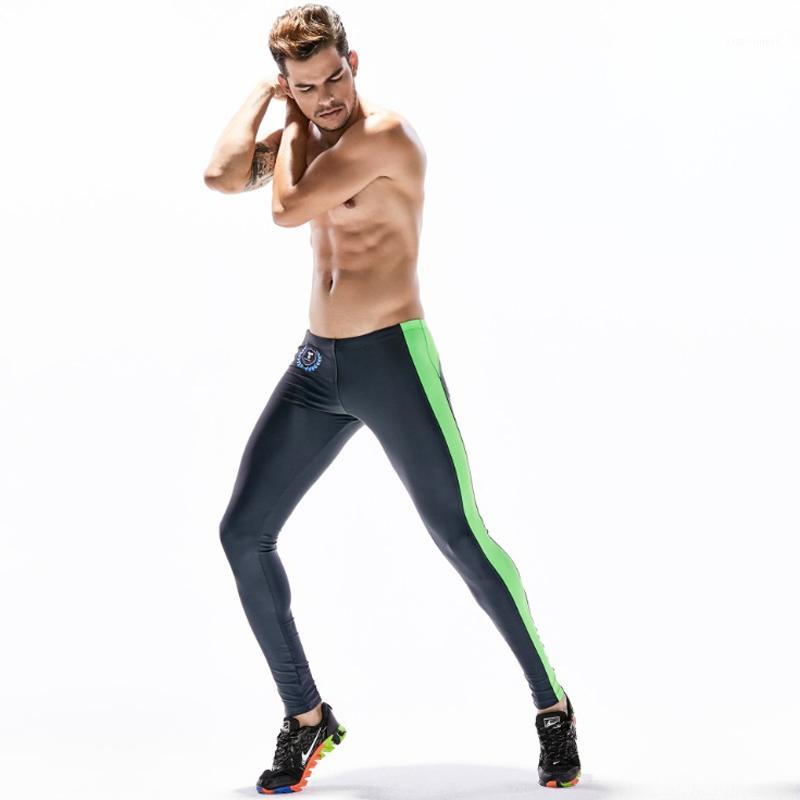 

elastic men fitness tight pants summer male sweatpants man sportswear running jogging pants low waist sexy fitness trousers1, Blue