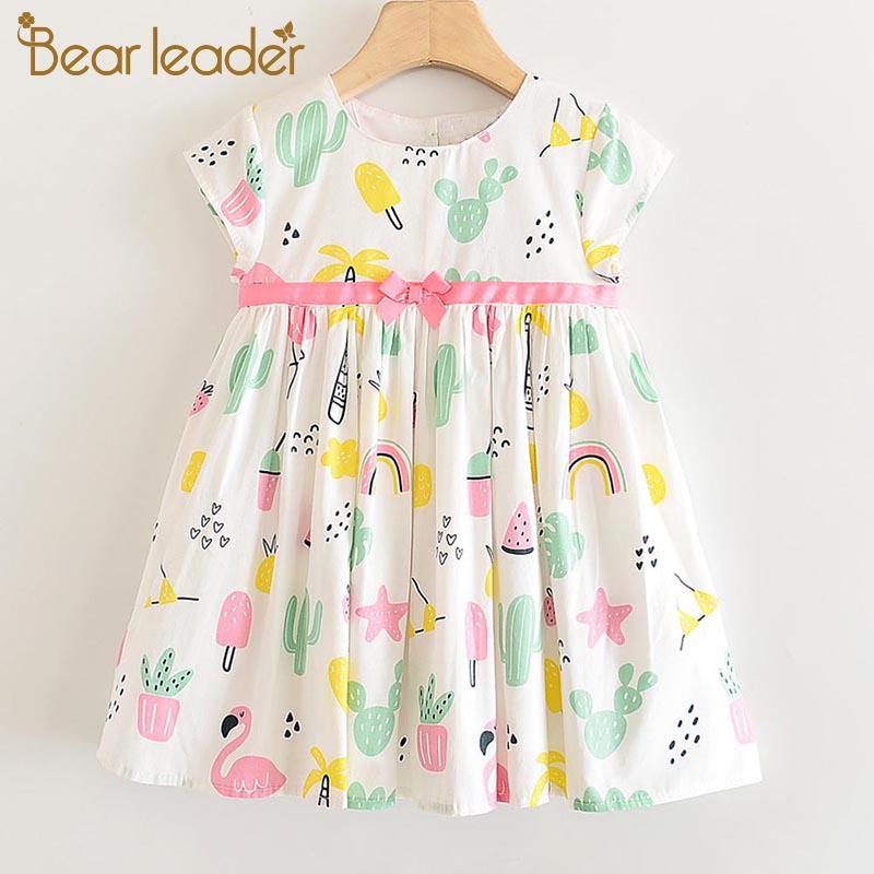 

Bear Leader Girls Cartoon Pattern Dresses 2020 New Summer Girls Fashipn Sweet Outfits Spring Cute Kids Dress Children Vestidos1, Ah258 white