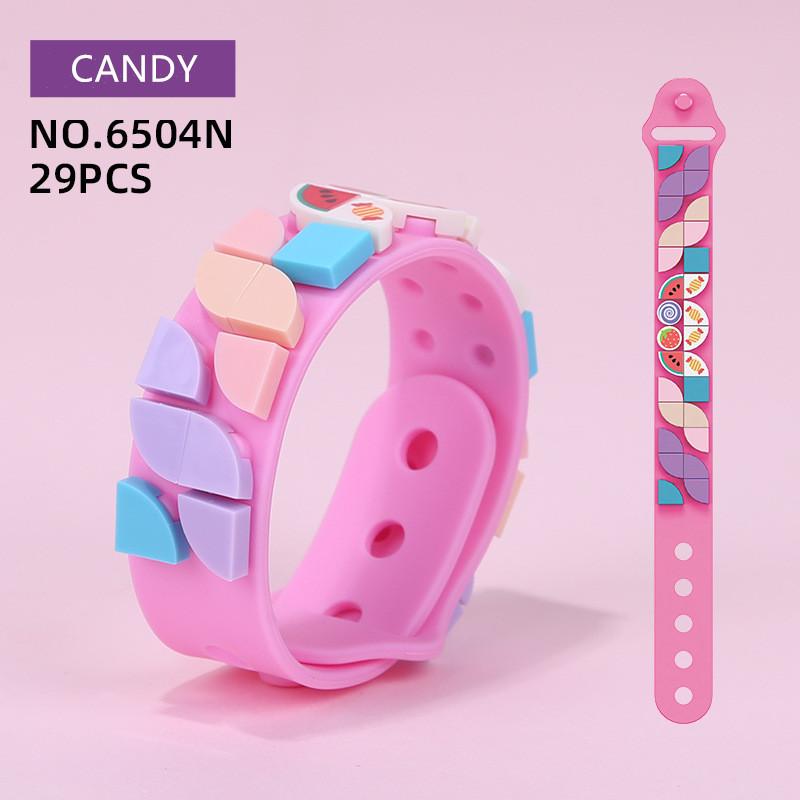 

Charm Bracelets Creative DIY Dots Bricks Kids Block Bracelet Wristband Adjustable Building Blocks Toys Jewelry For Girls Boys Gifts