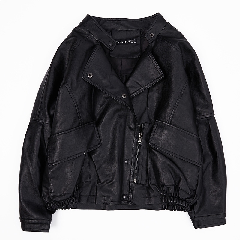 

Fall 2021 New From the Soft Women's Leather Plutonium Jacket High Street Outerwear THAW, Pink