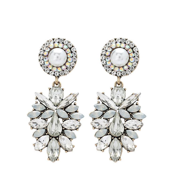 

Maxi Girls Crystal Stone Drop Dangle Earrings Women Fashion Jewelry Hot Sale Bohemian Statement Earrings Accessories