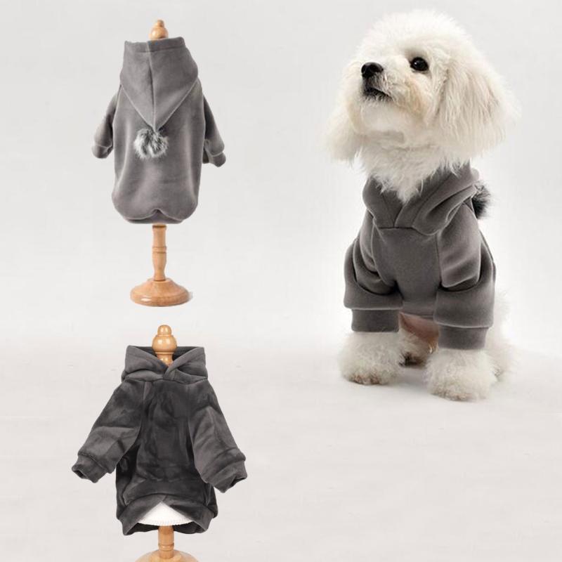 

Doggy Pet Hoodie Puppy Cute Dog Winter Warm Pet Dog Clothes Hooded Thick Cotton Cat Puppy Dogs, As pic