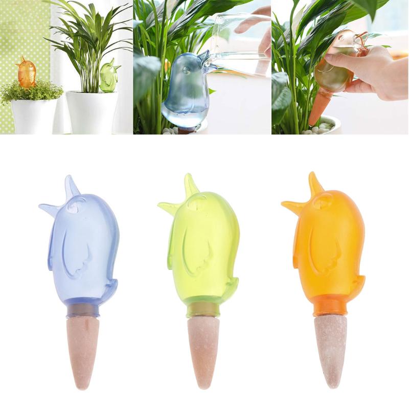 

Gardening Plastic Bird Irrigation Equipment Drip Irrigation Home Plant Moisture Plant Watering Device, Blue