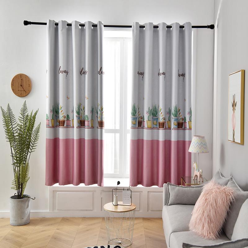 

Plant Print Butterfly Short Blind For Living Room Bedroom Modern Window Curtains For Kitchen Blackout Curtains Door Drapes 185#4, 1panel white tulle