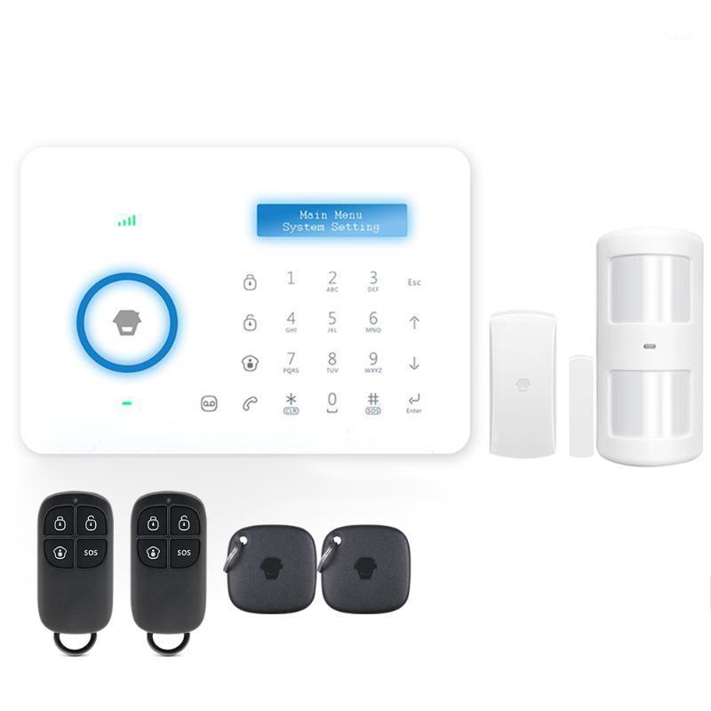 

315MHz Wireless Auto-dial GSM Touch Keypad PIR Motion Sensor Door Sensor Remote Control Home Burglar Security Alarm System1