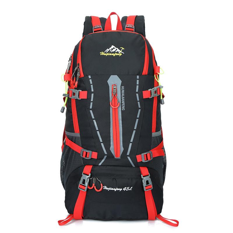 

45L Outdoor Waterproof Camping Travel Backpack Men Professional Mountain Climbing Sports Daypack Trekking Hiking Bagpacks, Orange