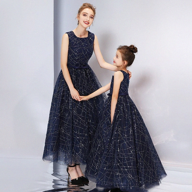 mom and daughter matching formal dresses