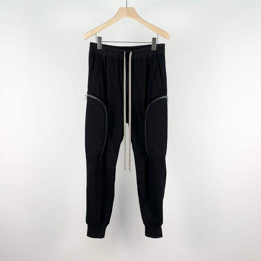 

20SS Owen Seak Men Casual Harem Gothic Pants Cotton High Street Wear Men's Hip Hop Sweatpants Summer Cross Loose Black Pants 201109
