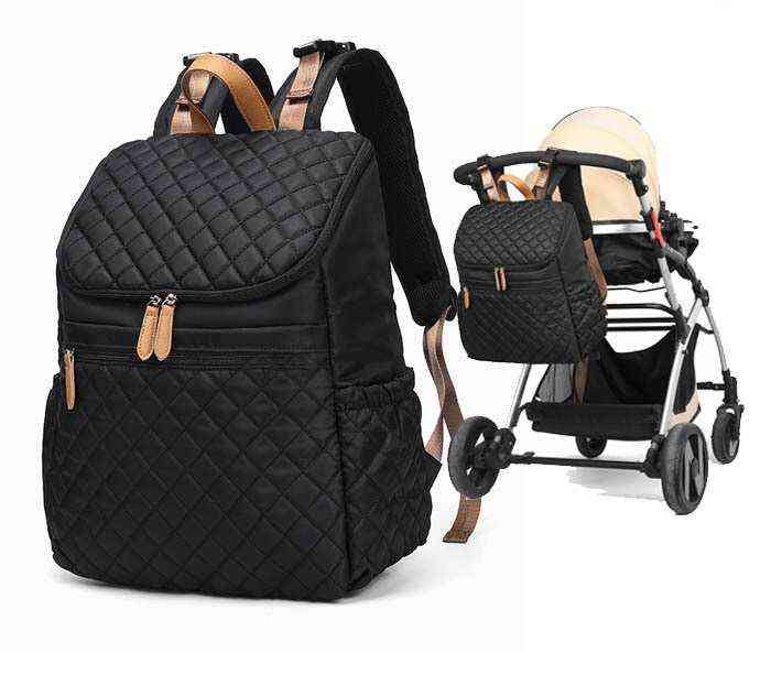 

Multi-function Baby Diaper Bag Backpack Large Capacity Boss Backpack Comfortable Backpack Straps Stylish Travel Designer and Organizer, A-black