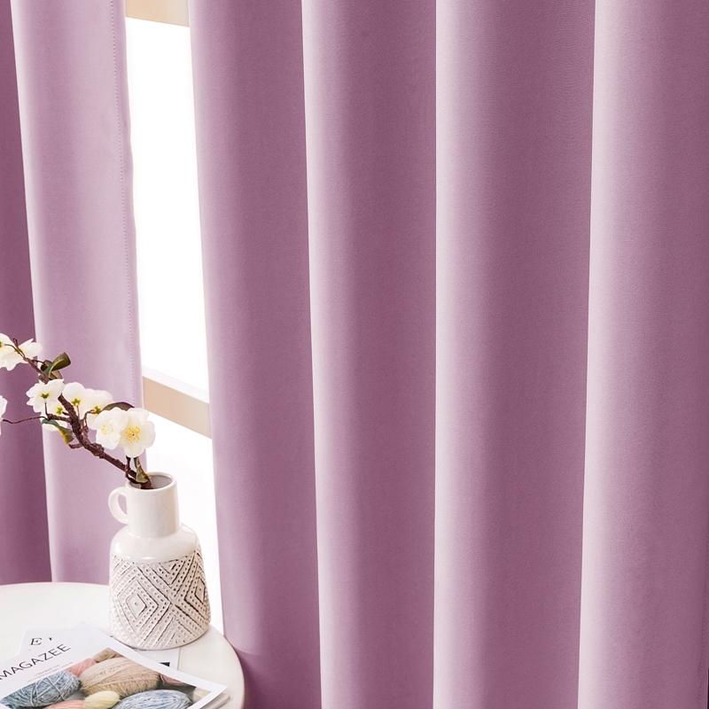 

Blackout Curtains For Living Room Window Drapes Blinds Thick Curtains For Bedroom Kitchen Modern Finished Curtain High shading, White