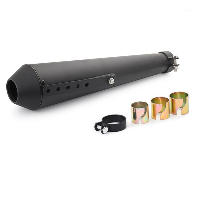 

Motorcycle Cafe Racer Retro Exhaust Pipe with Sliding Bracket Matte Common Autobike Modified Gadgets Tail Exhaust System1