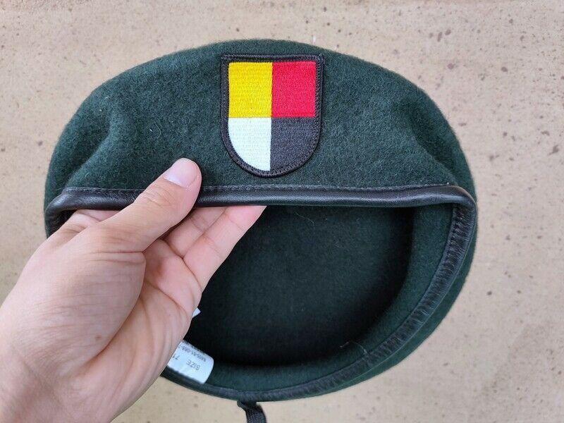 

Berets VIETNAM WAR US ARMY 3TH SPECIAL FORCES GROUP AIRBORNE GREEN WOOL BERET HAT CAP, As pic