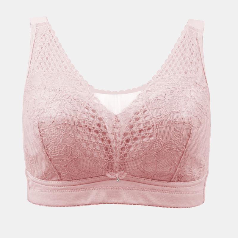 

Sexy Women Bras Push Up Gather Bralette Seamless Bra Comfort Solid Color Vest Brassiere Beige Pink Black No Rims Bra1