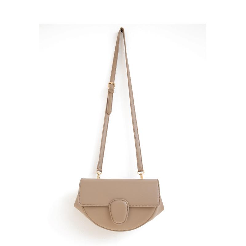 

One-shoulder women's bag 2021 new Korean version of the solid color series, Beige