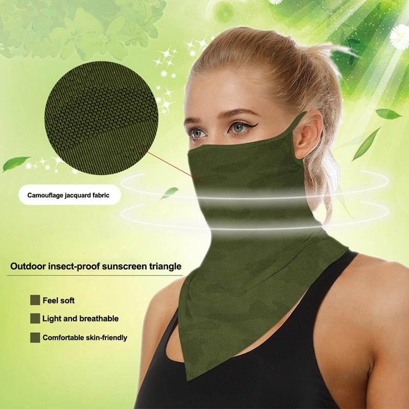 

Unisex Head Scarf Outdoor Face Cover Fashion Printed Bib Scarves Multi Functional Seamless Quick Dry Hairband Triangle Bandanas