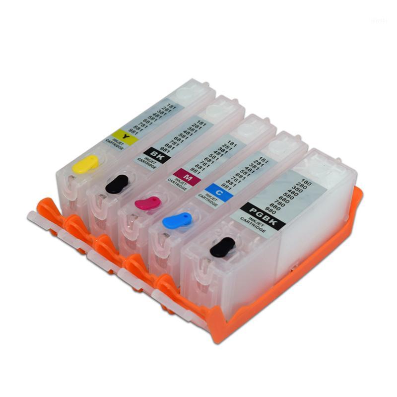 

380 480 580 680 780 Refillable Ink Cartridge Without Chip For Canon PIXMA TR7550 TR8550 TS6150 TS8150 TS9150 TS91551 Cartridges