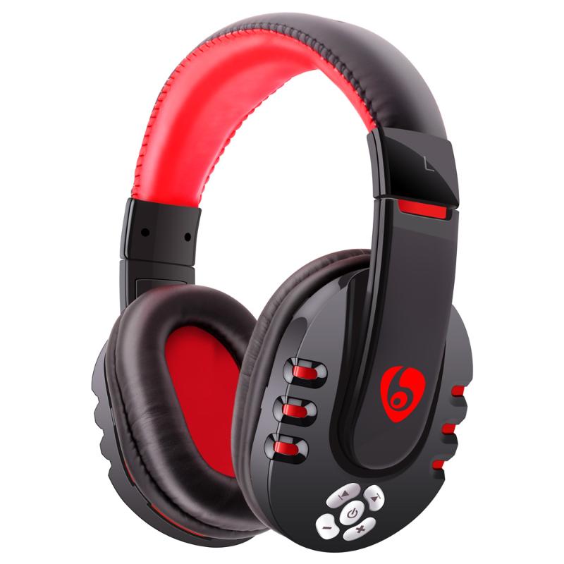 

V8 Wireless Headset Stereo Bluetooth Headphone Powerful Bass With Microphone, Red