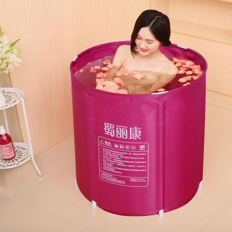 

Adult Bath Bucket Folding Bathtub Thickening Thermal Insulation Bathtub Whole Body Shaking Bath Bucket Plastic For