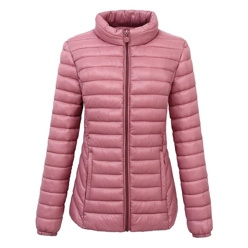 

Stand collar parkas mujer 2021 women winter warm coat black red Pink cotton padded jacket female parka womens wadded coat, Green