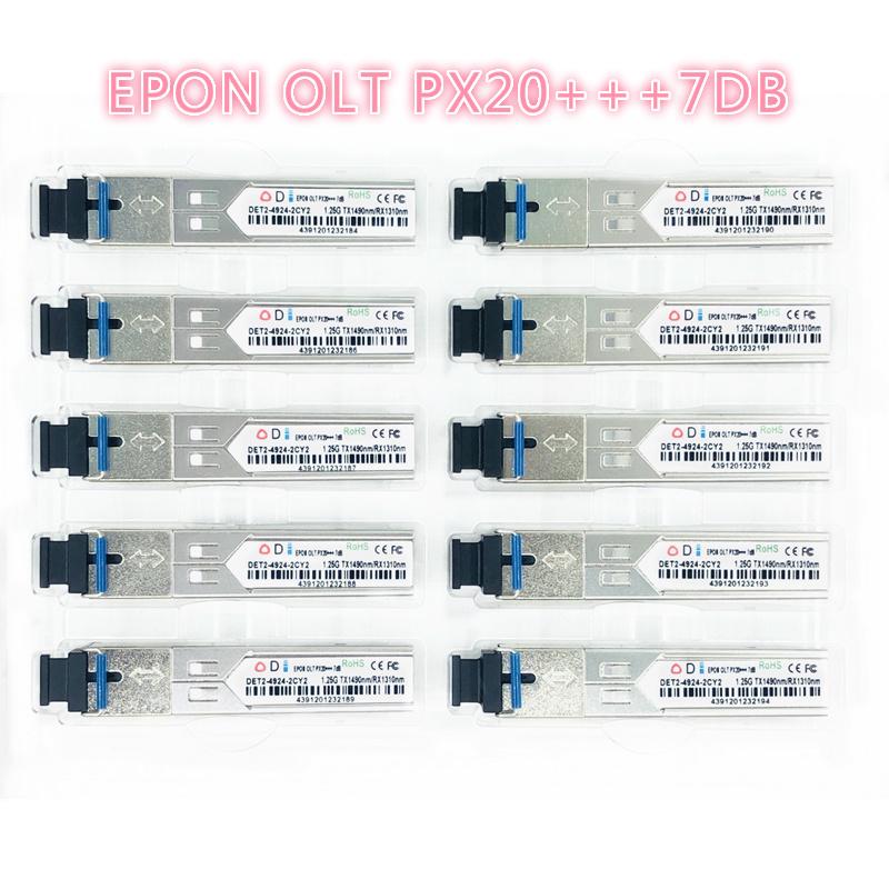 

EPON OLT optical transceiver PX20+++ SFPOLT1.25G 1490/1310nm 3-7dBm SC OLT FTTH solutionmodule for ONU switch HUAWEI