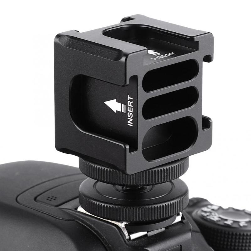 

FS-04 Camera Rotating PT Four-head Multi-function Hot Shoe Bracket Tripod Head