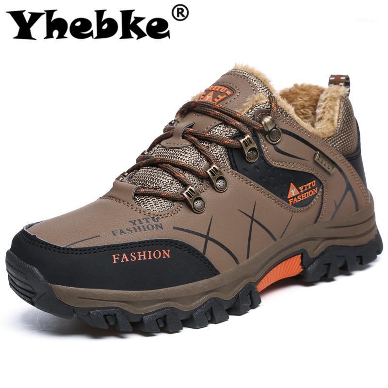 

Yhebke Men's Hiking Shoes Ankle Waterproof Anti Slip Boots Trekking Walking Training Outdoor Wearable Footwear Best Plus Size 471, Camel