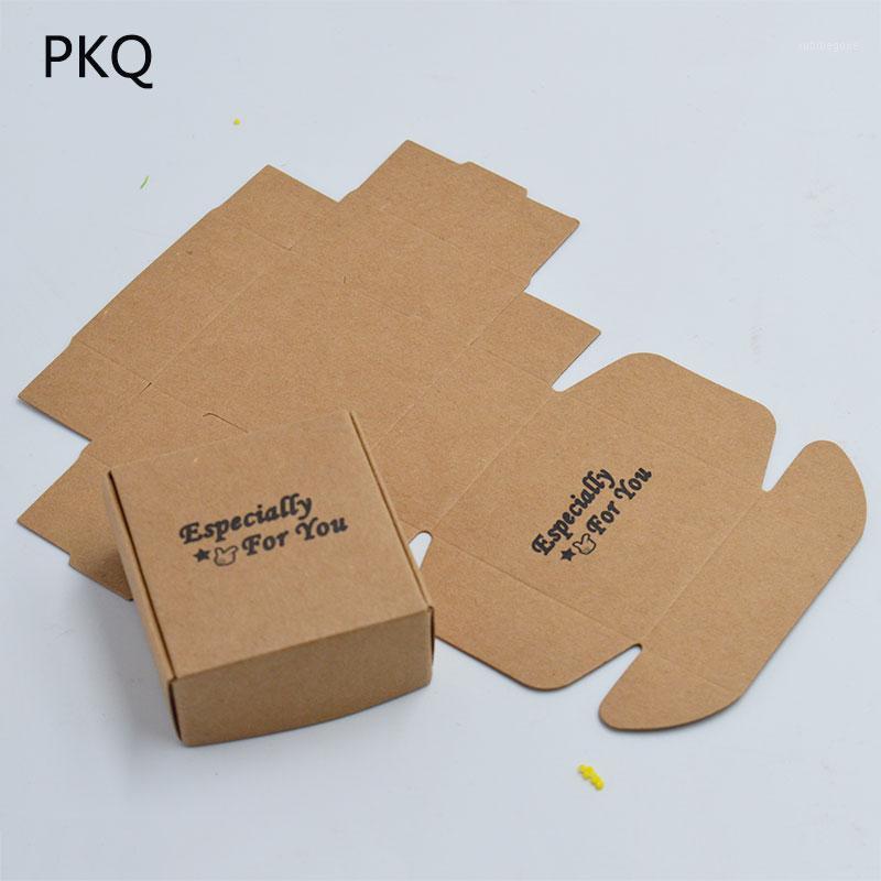 

100pcs Thank you Small Kraft paper box,brown cardboard handmade soap box,craft paper gift box,Best wishes packaging jewelry box1