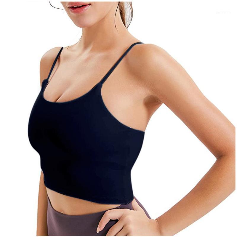 

Women Vest Sleeveless Casual Vest Ladies Chest Pad Movement Short Tank Tops Gym Running Training Vests Fitness Workout Sports1, Army green