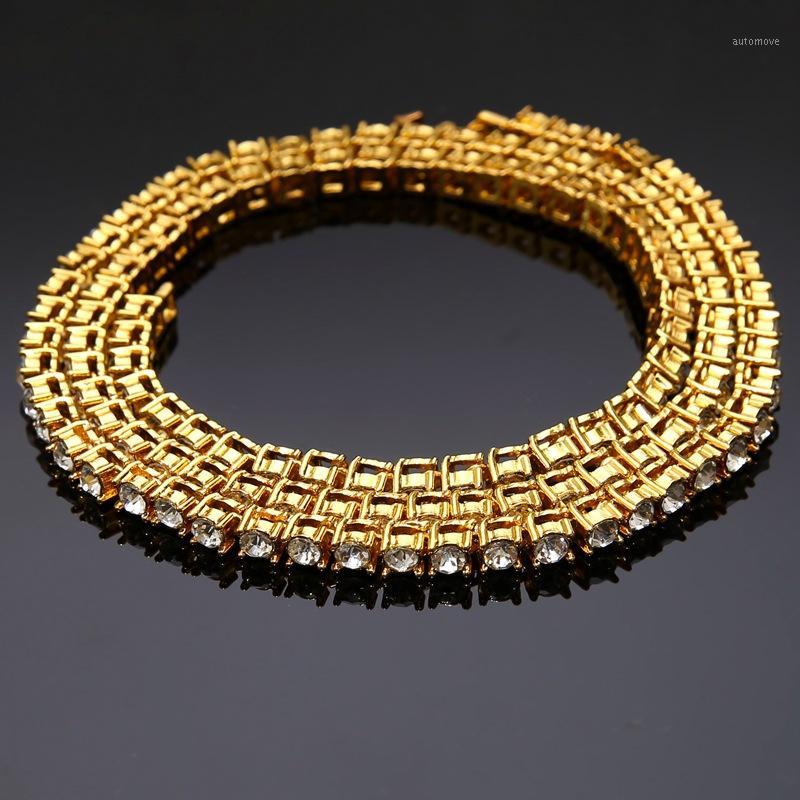 

Manufacturer's Direct Selling Popular Hiphop Fashion Men's Single Row Necklace Full Of European And American Men's And Women's H1