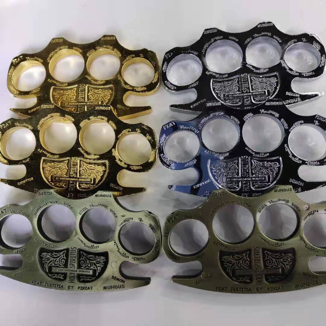 

Glass fiber alloy finger tiger four finger self defense weapon hand brace aluminum alloy self defense equipment