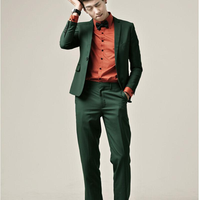 

Slim Fit 2020 mens wedding suits Tuxedos costume homme Custom Green Grooms Business Men Suit With Pant Notch Lapel Jacket+Pants, Beige