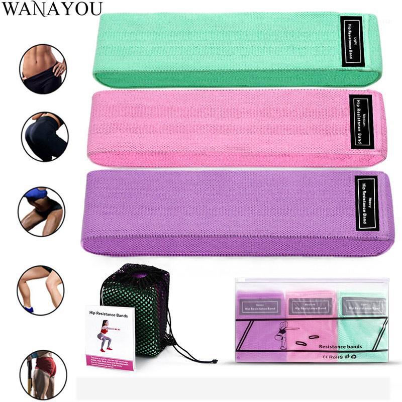 

3PCS Anti-slip Resistance Bands, Women Yoga Hip Circle Squat Exercises Fitness Bands,Elastic Hip Lifting Workout Gym Pull Rope1